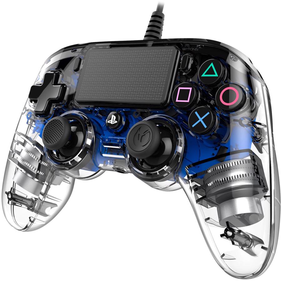 NACON PS4OFCPADCLBLUE PlayStation 4 Gamepad Blå, Transparent